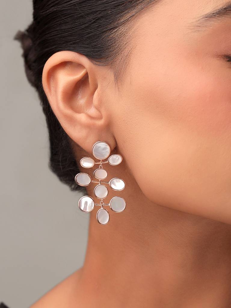 Kicky & Perky 925 Sterling Silver Pearl Earrings : VSILIJE001_R
