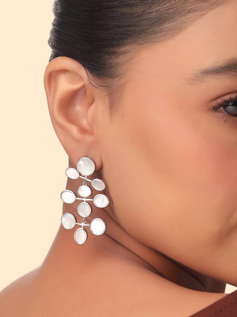 Kicky & Perky 925 Sterling Silver Pearl Earrings : VSILIJE001_S