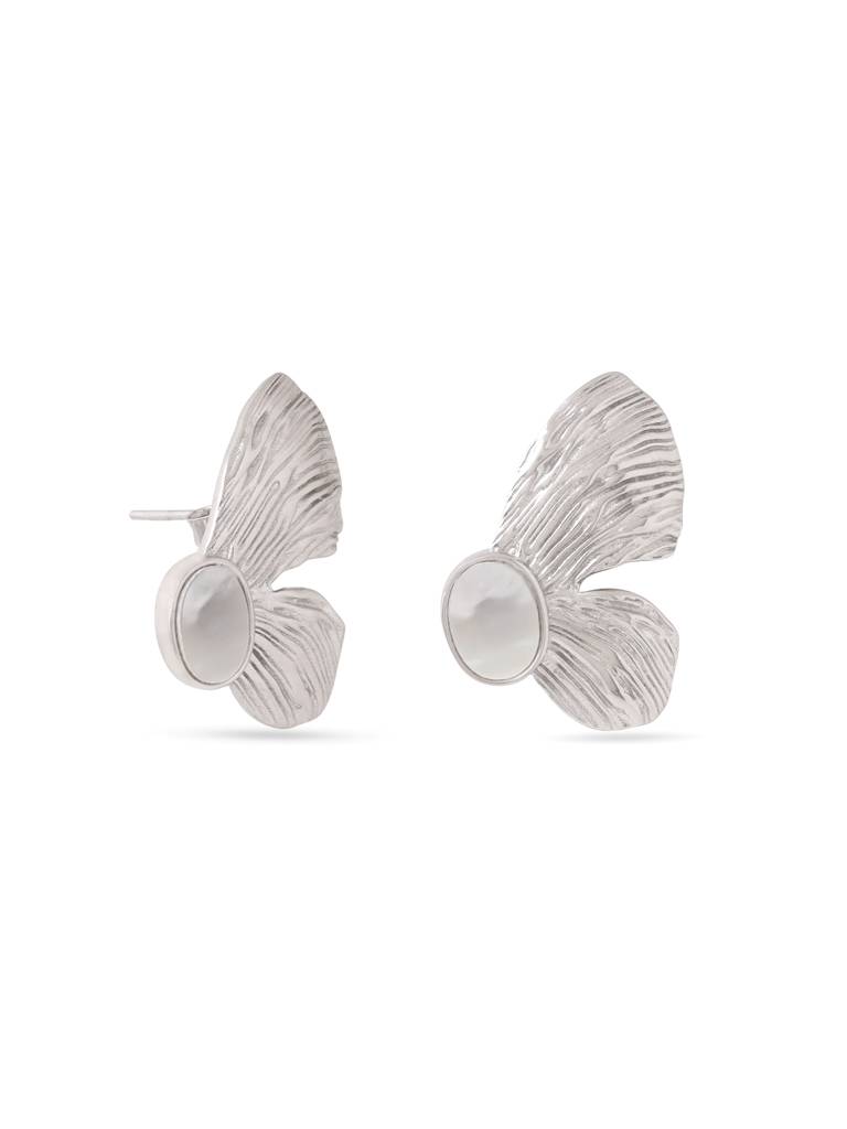 Kicky & Perky 925 Sterling Silver Butterfly Mother Of Pearl Earrings : VSILIJE009_S