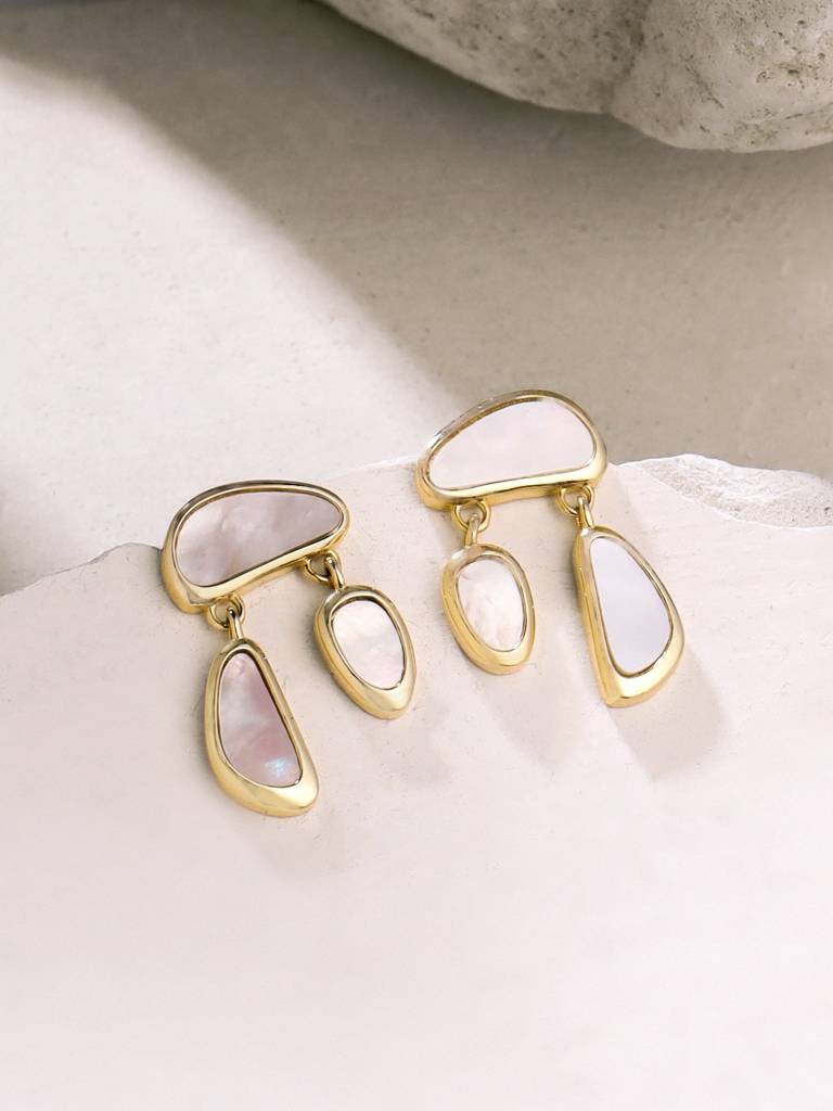 Kicky & Perky 925 Sterling Silver Pearl Earrings. : VSILIJE017_G