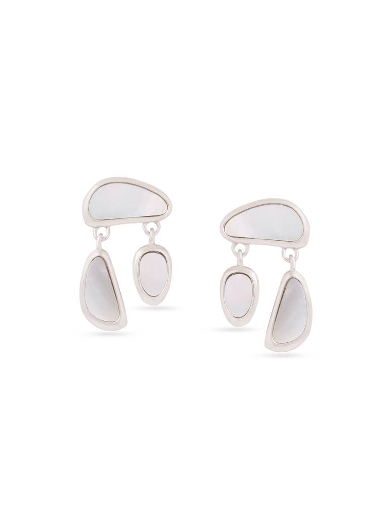 Kicky & Perky 925 Sterling Silver Pearl Earrings. : VSILIJE017_S