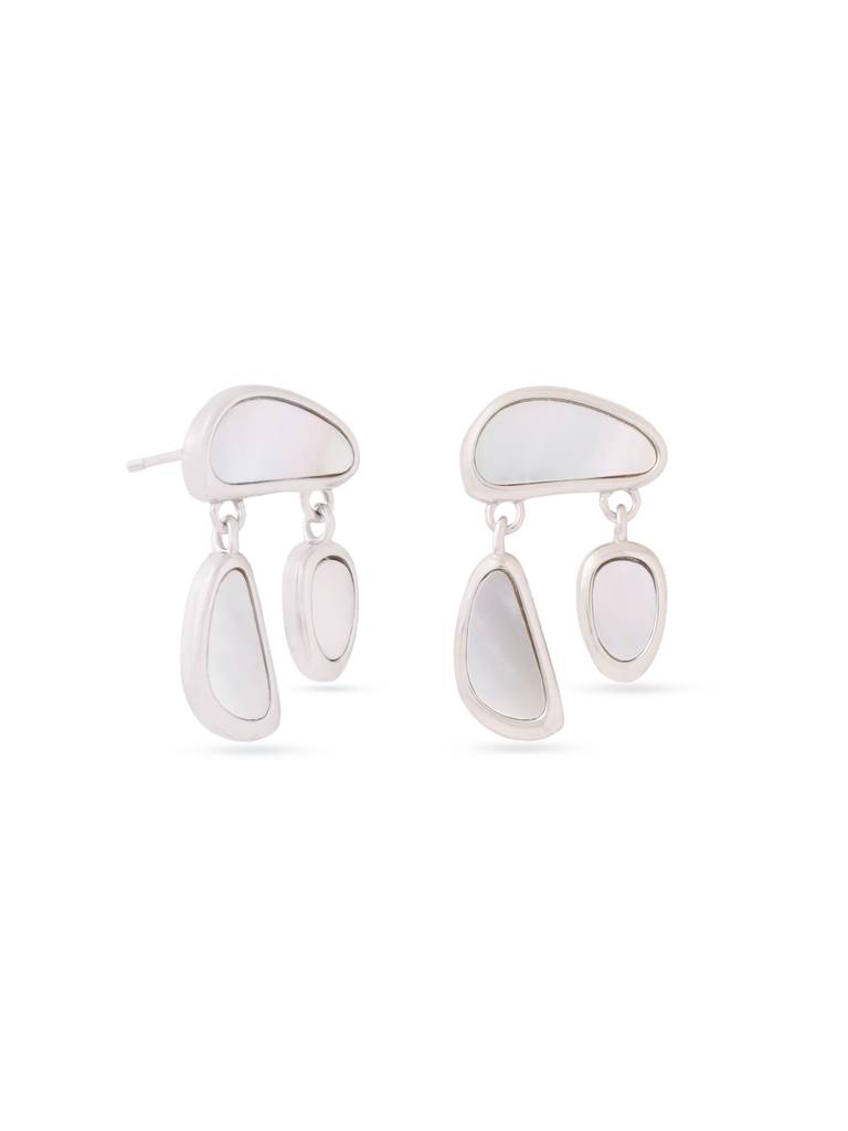 Kicky & Perky 925 Sterling Silver Pearl Earrings. : VSILIJE017_S