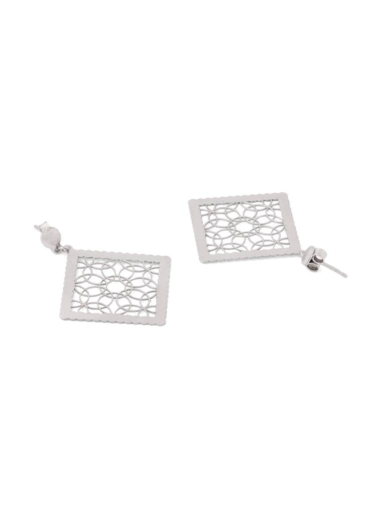 Kicky & Perky 925 Sterling Silver Geometric Filigree Earpieces : VSILIJE046