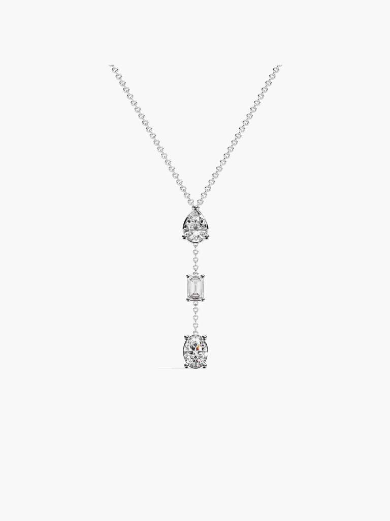 Sterling Silver Plated With Certified Lab Grown Diamond 1.35Cts | Pendants For Women/Girls | Vsna0001 : VSNA0001_SWL