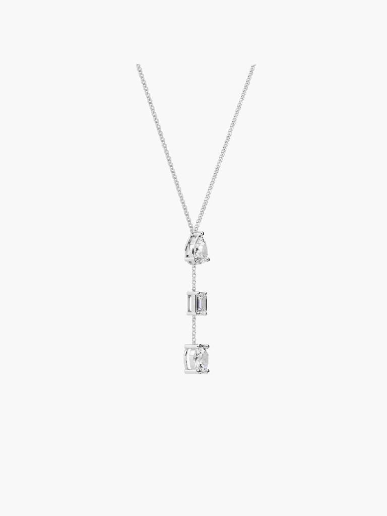 Sterling Silver Plated With Certified Lab Grown Diamond 1.35Cts | Pendants For Women/Girls | Vsna0001 : VSNA0001_SWL