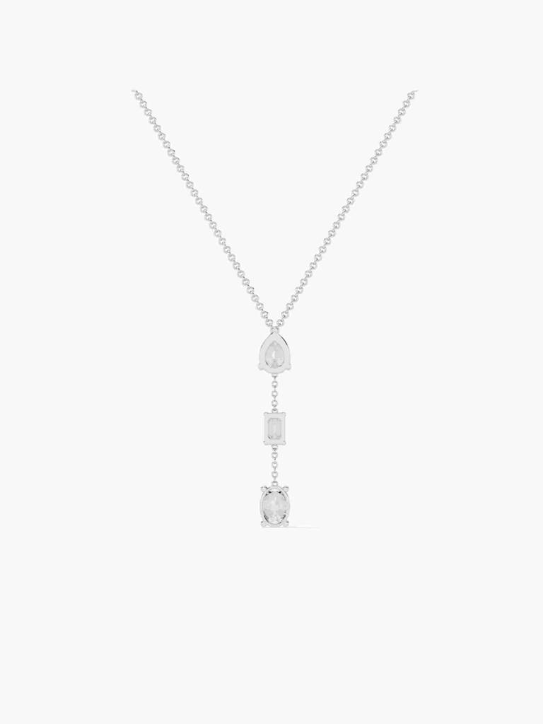 Sterling Silver Plated With Certified Lab Grown Diamond 1.35Cts | Pendants For Women/Girls | Vsna0001 : VSNA0001_SWL