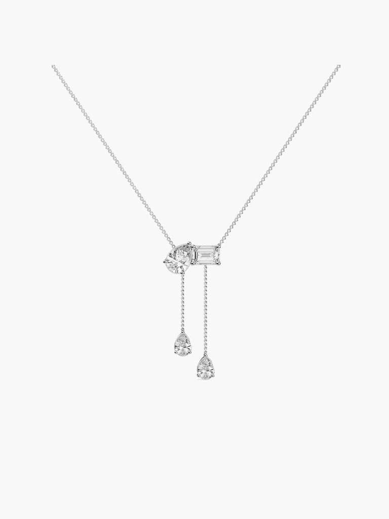 Sterling Silver Plated With Certified Lab Grown Diamond 1.61Cts | Pendants For Women/Girls | Vsna0002 : VSNA0002_SWL