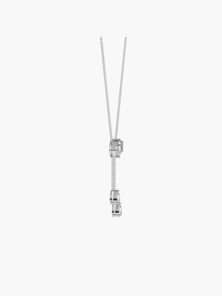 Sterling Silver Plated With Certified Lab Grown Diamond 1.61Cts | Pendants For Women/Girls | Vsna0002 : VSNA0002_SWL