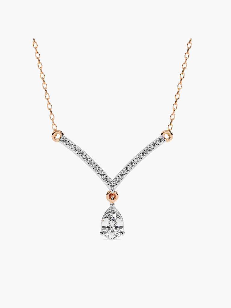Sterling Silver Plated With Certified Lab Grown Diamond 0.49Cts | Pendants For Women/Girls | Vsna0005 : VSNA0005_SRL
