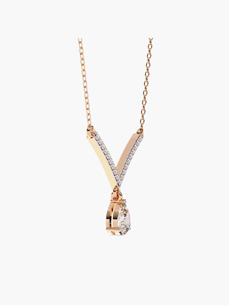 Sterling Silver Plated With Certified Lab Grown Diamond 0.49Cts | Pendants For Women/Girls | Vsna0005 : VSNA0005_SRL