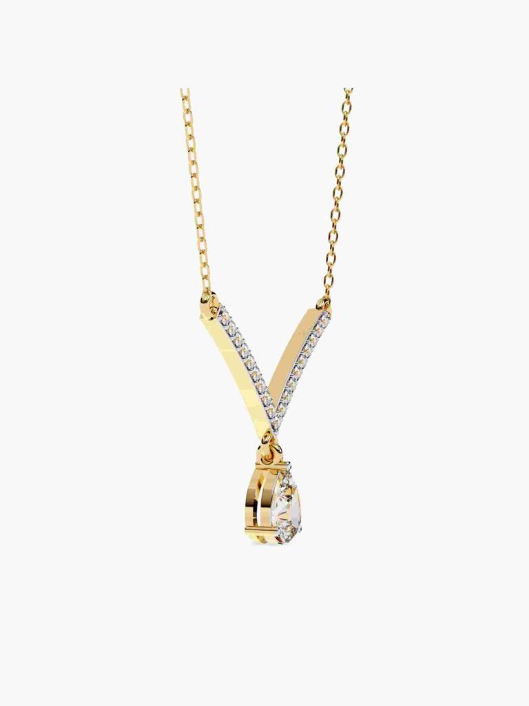 Sterling Silver Plated With Certified Lab Grown Diamond 0.49Cts | Pendants For Women/Girls | Vsna0005 : VSNA0005_SYL