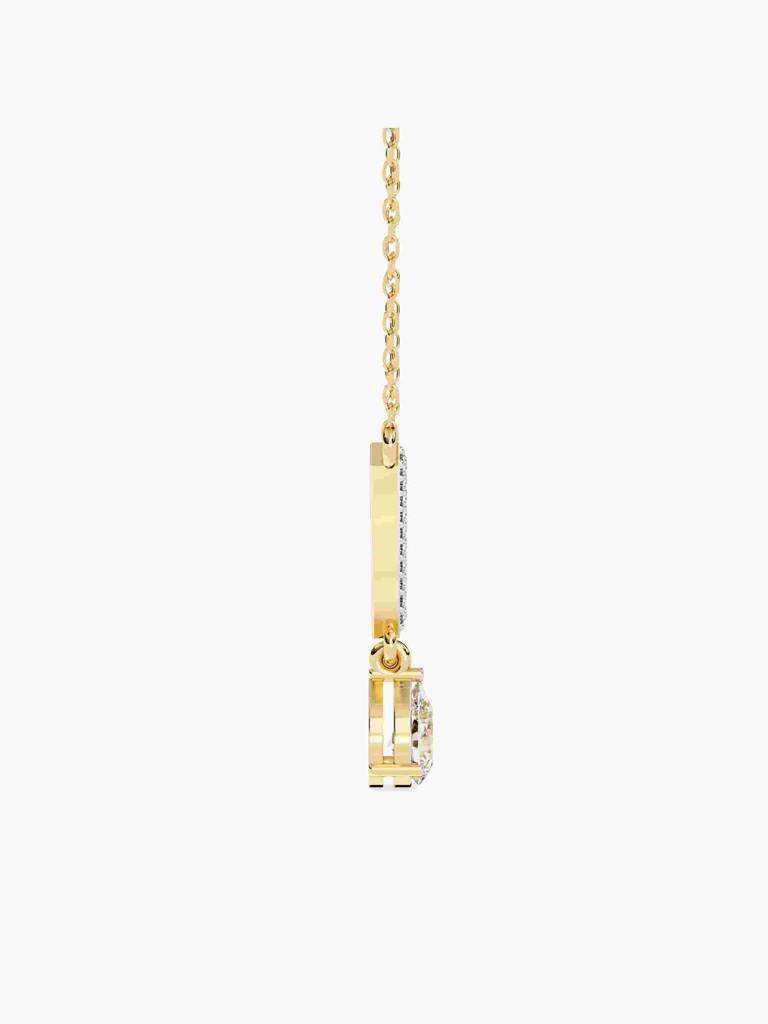 Sterling Silver Plated With Certified Lab Grown Diamond 0.49Cts | Pendants For Women/Girls | Vsna0005 : VSNA0005_SYL