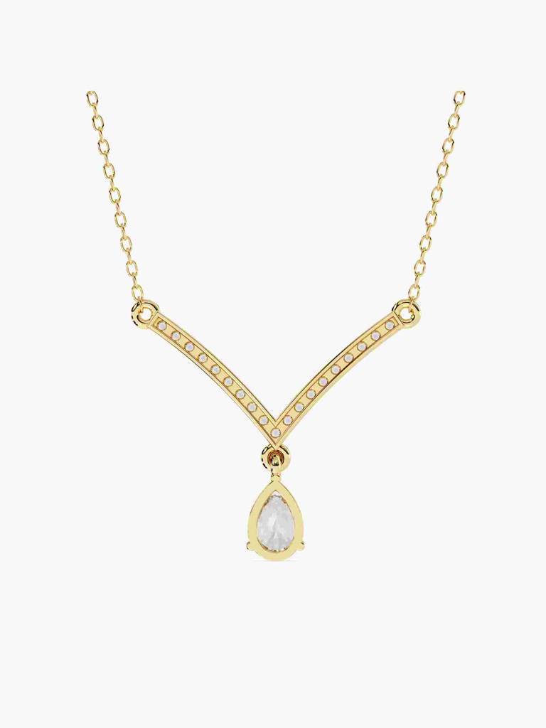Sterling Silver Plated With Certified Lab Grown Diamond 0.49Cts | Pendants For Women/Girls | Vsna0005 : VSNA0005_SYL