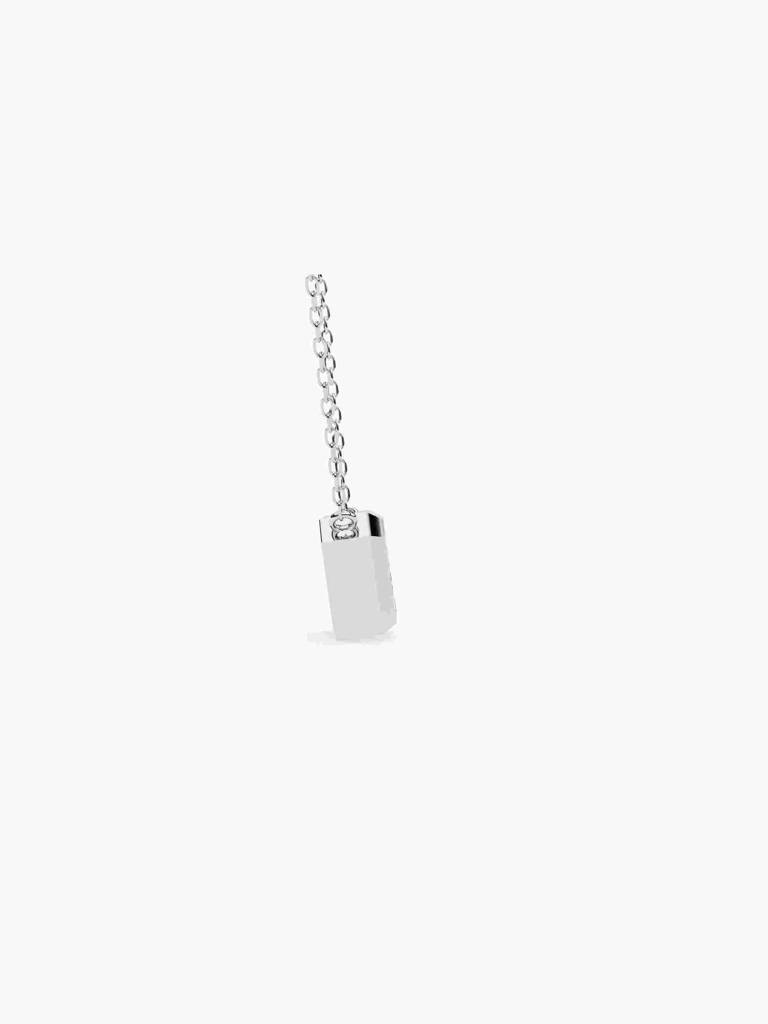 Sterling Silver Plated With Certified Lab Grown Diamond 0.25Cts | Pendants For Women/Girls | Vsnb0012E025 : VSNB0012E025_SWL