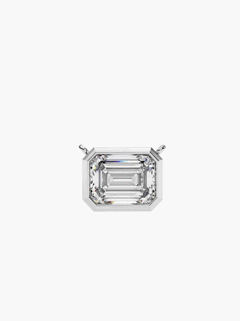 Sterling Silver Plated With Certified Lab Grown Diamond 0.75Cts | Pendants For Women/Girls | Vsnb0012E075 : VSNB0012E075_SWL