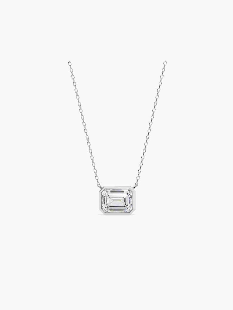 Sterling Silver Plated With Certified Lab Grown Diamond 0.75Cts | Pendants For Women/Girls | Vsnb0012E075 : VSNB0012E075_SWL