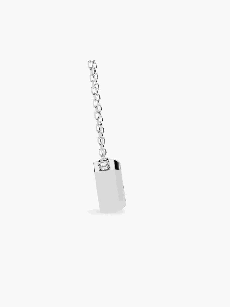 Sterling Silver Plated With Certified Lab Grown Diamond 0.75Cts | Pendants For Women/Girls | Vsnb0012E075 : VSNB0012E075_SWL