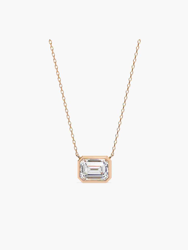 Sterling Silver Plated With Certified Lab Grown Diamond 1.00Cts | Pendants For Women/Girls | Vsnb0012E100 : VSNB0012E100_SRL