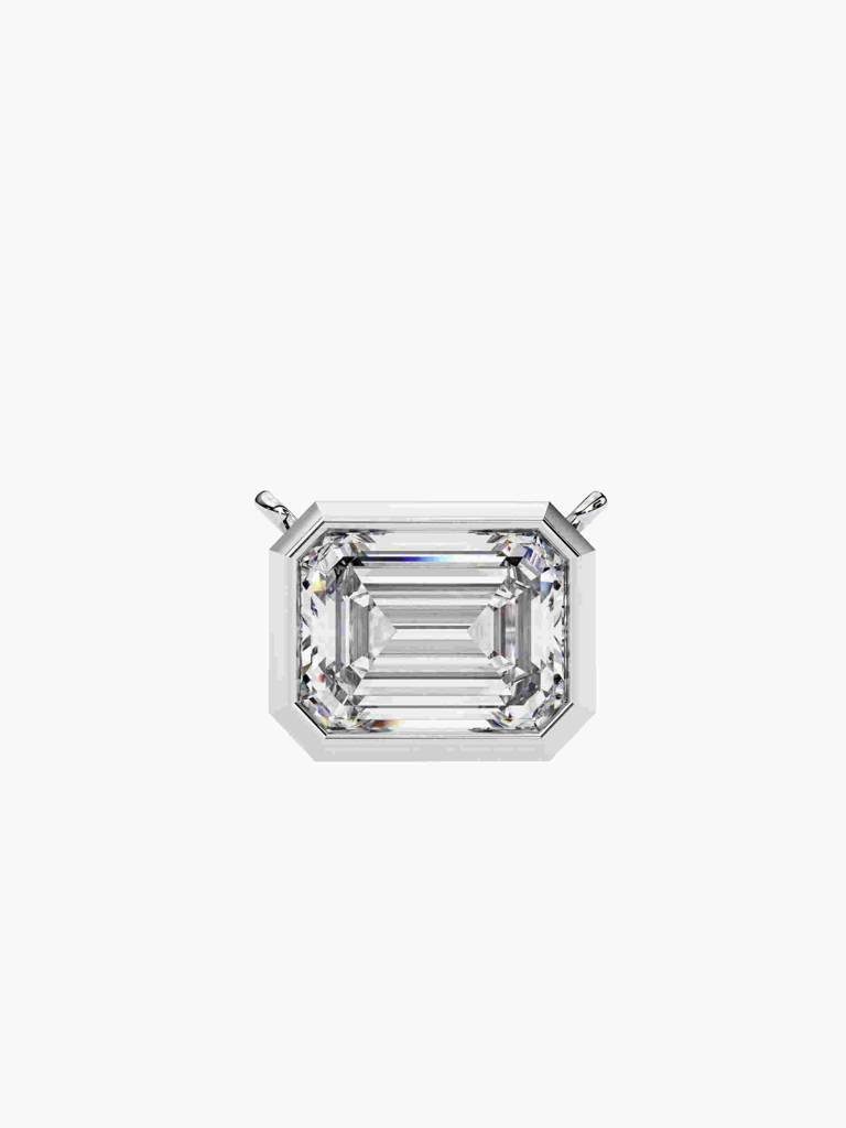 Sterling Silver Plated With Certified Lab Grown Diamond 1.00Cts | Pendants For Women/Girls | Vsnb0012E100 : VSNB0012E100_SWL