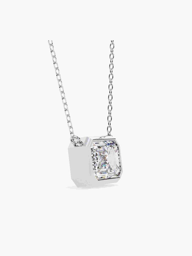 Sterling Silver Plated With Certified Lab Grown Diamond 1.00Cts | Pendants For Women/Girls | Vsnb0012E100 : VSNB0012E100_SWL
