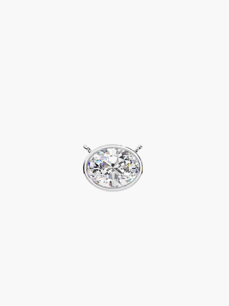 Sterling Silver Plated With Certified Lab Grown Diamond 0.25Cts | Pendants For Women/Girls | Vsnb0013V025 : VSNB0013V025_SWL