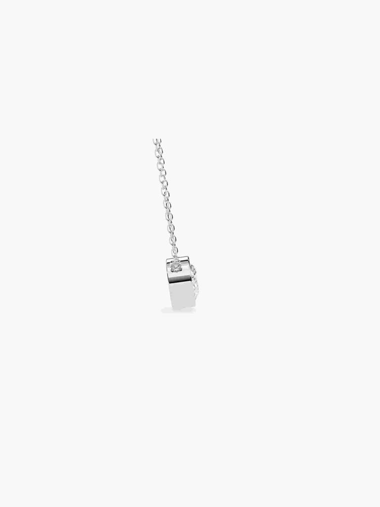 Sterling Silver Plated With Certified Lab Grown Diamond 0.25Cts | Pendants For Women/Girls | Vsnb0013V025 : VSNB0013V025_SWL