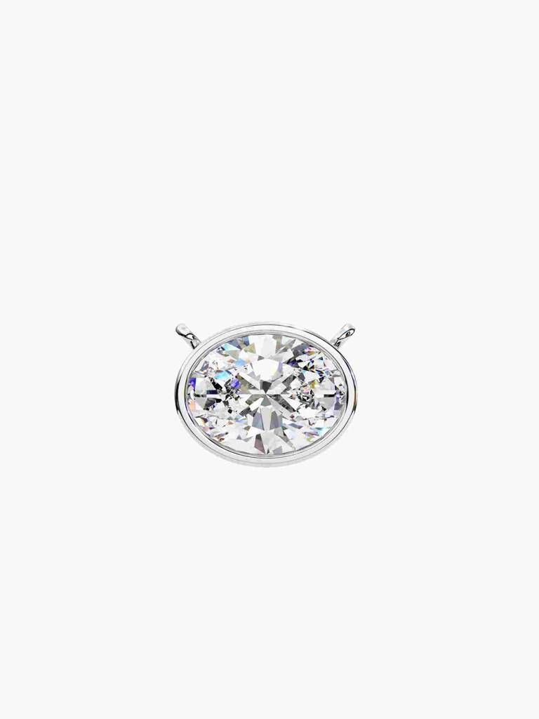 Sterling Silver Plated With Certified Lab Grown Diamond 0.50Cts | Pendants For Women/Girls | Vsnb0013V050 : VSNB0013V050_SWL