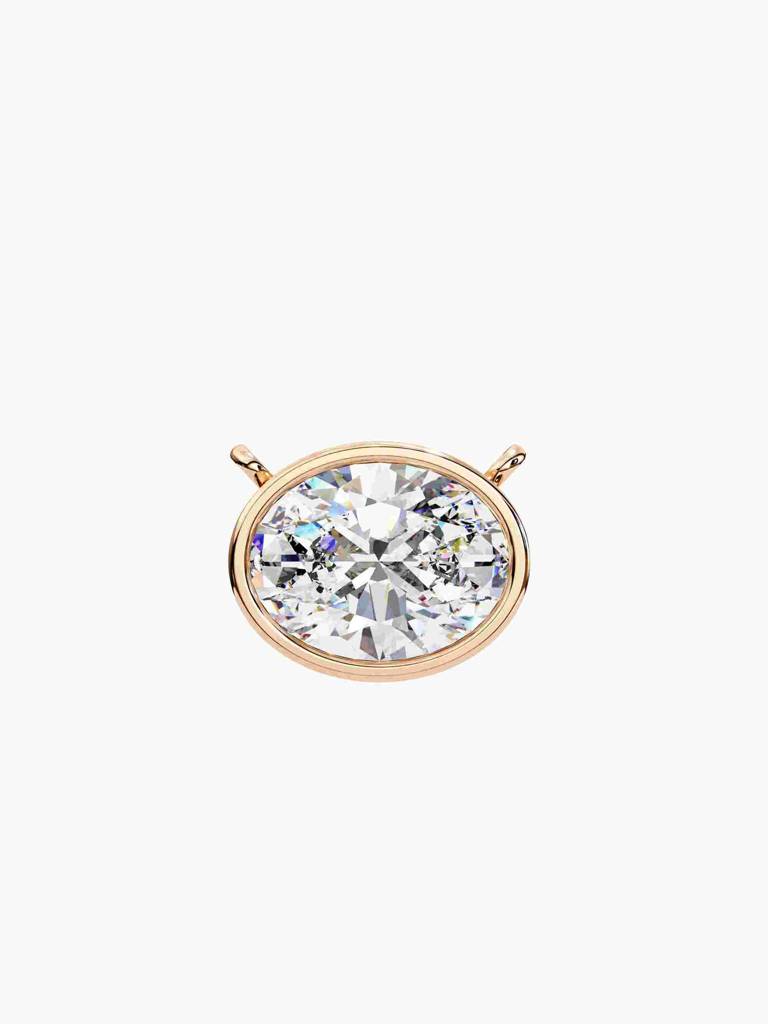 Sterling Silver Plated With Certified Lab Grown Diamond 0.75Cts | Pendants For Women/Girls | Vsnb0013V075 : VSNB0013V075_SRL