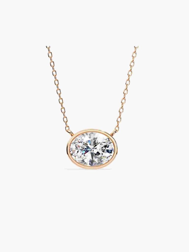 Sterling Silver Plated With Certified Lab Grown Diamond 0.75Cts | Pendants For Women/Girls | Vsnb0013V075 : VSNB0013V075_SRL