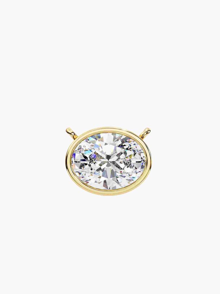 Sterling Silver Plated With Certified Lab Grown Diamond 0.75Cts | Pendants For Women/Girls | Vsnb0013V075 : VSNB0013V075_SYL