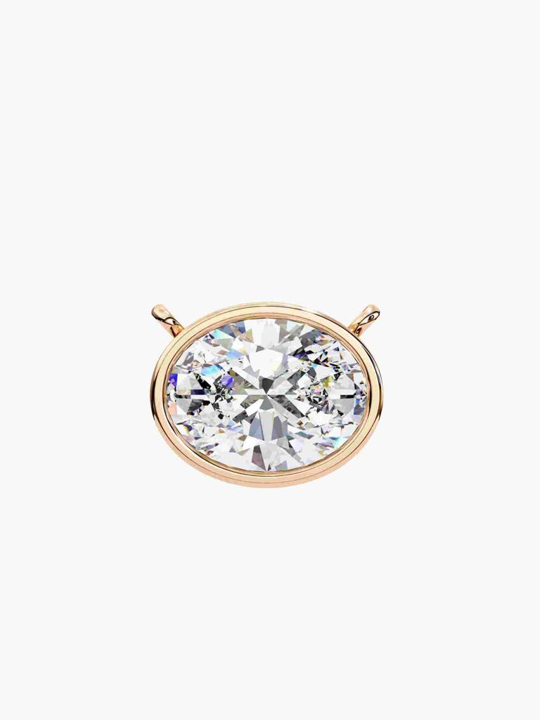 Sterling Silver Plated With Certified Lab Grown Diamond 1.00Cts | Pendants For Women/Girls | Vsnb0013V100 : VSNB0013V100_SRL