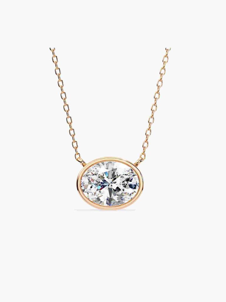 Sterling Silver Plated With Certified Lab Grown Diamond 1.00Cts | Pendants For Women/Girls | Vsnb0013V100 : VSNB0013V100_SRL