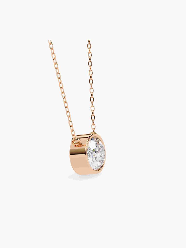 Sterling Silver Plated With Certified Lab Grown Diamond 1.00Cts | Pendants For Women/Girls | Vsnb0013V100 : VSNB0013V100_SRL