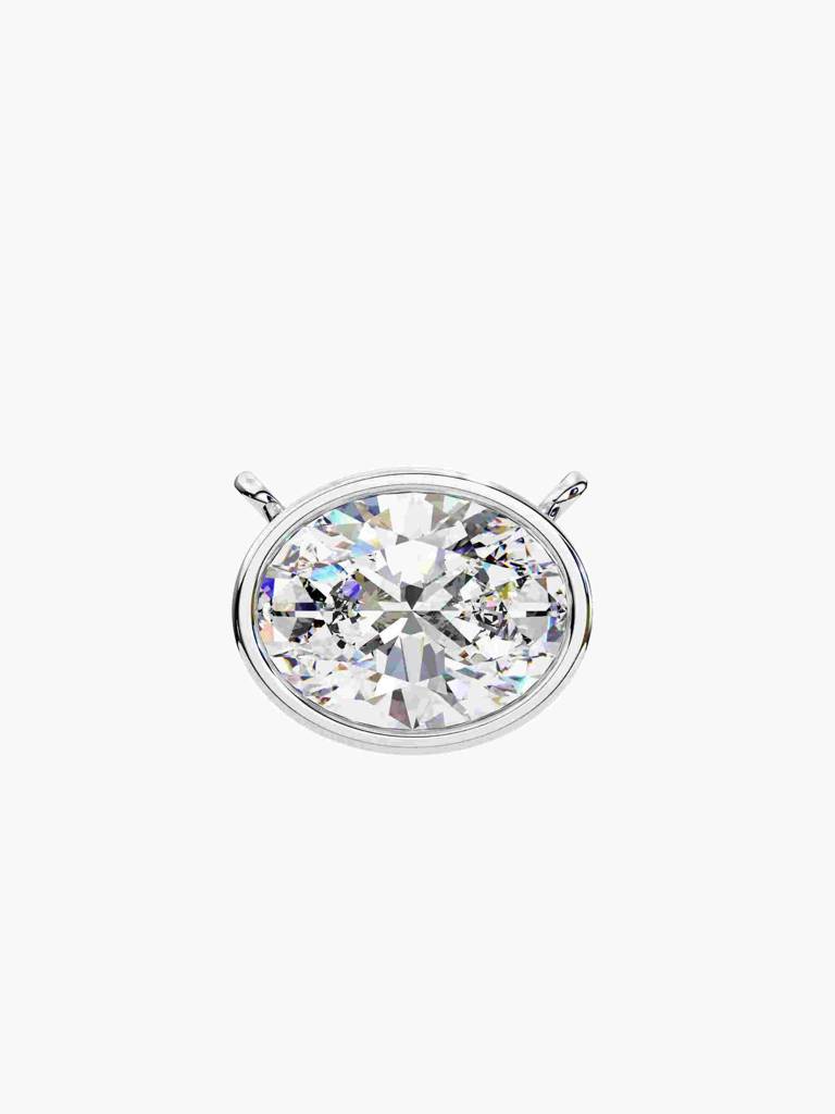 Sterling Silver Plated With Certified Lab Grown Diamond 1.00Cts | Pendants For Women/Girls | Vsnb0013V100 : VSNB0013V100_SWL