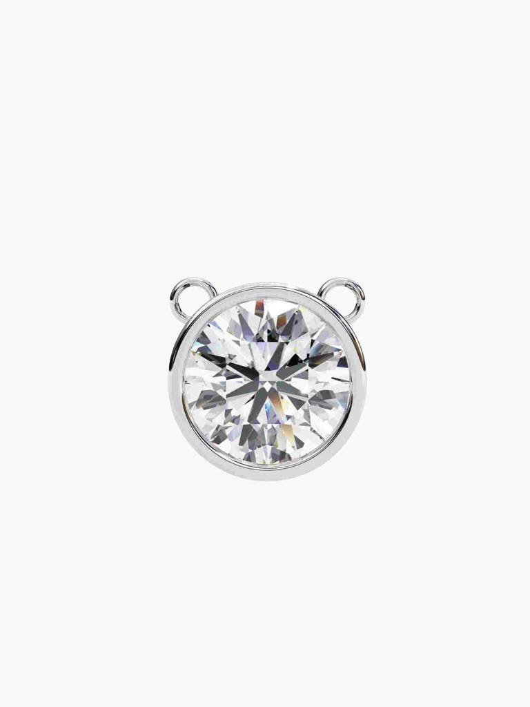 Sterling Silver Plated With Certified Lab Grown Diamond 0.50Cts | Pendants For Women/Girls | Vsnb0014R050 : VSNB0014R050_SWL