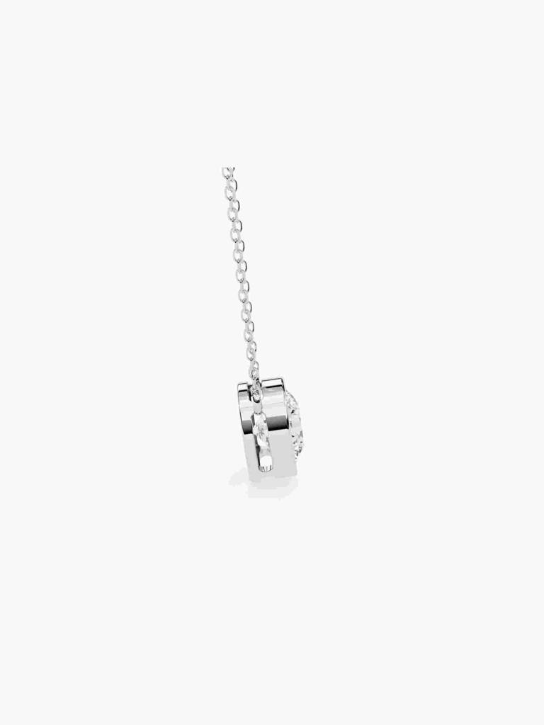 Sterling Silver Plated With Certified Lab Grown Diamond 0.50Cts | Pendants For Women/Girls | Vsnb0014R050 : VSNB0014R050_SWL