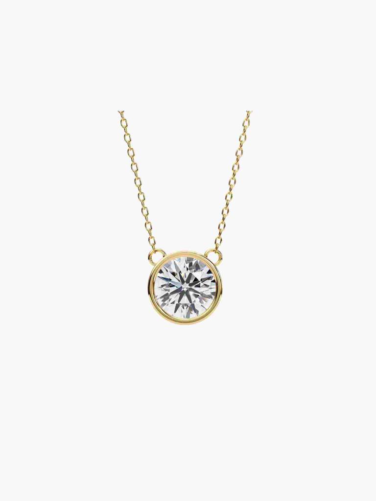 Sterling Silver Plated With Certified Lab Grown Diamond 0.50Cts | Pendants For Women/Girls | Vsnb0014R050 : VSNB0014R050_SYL