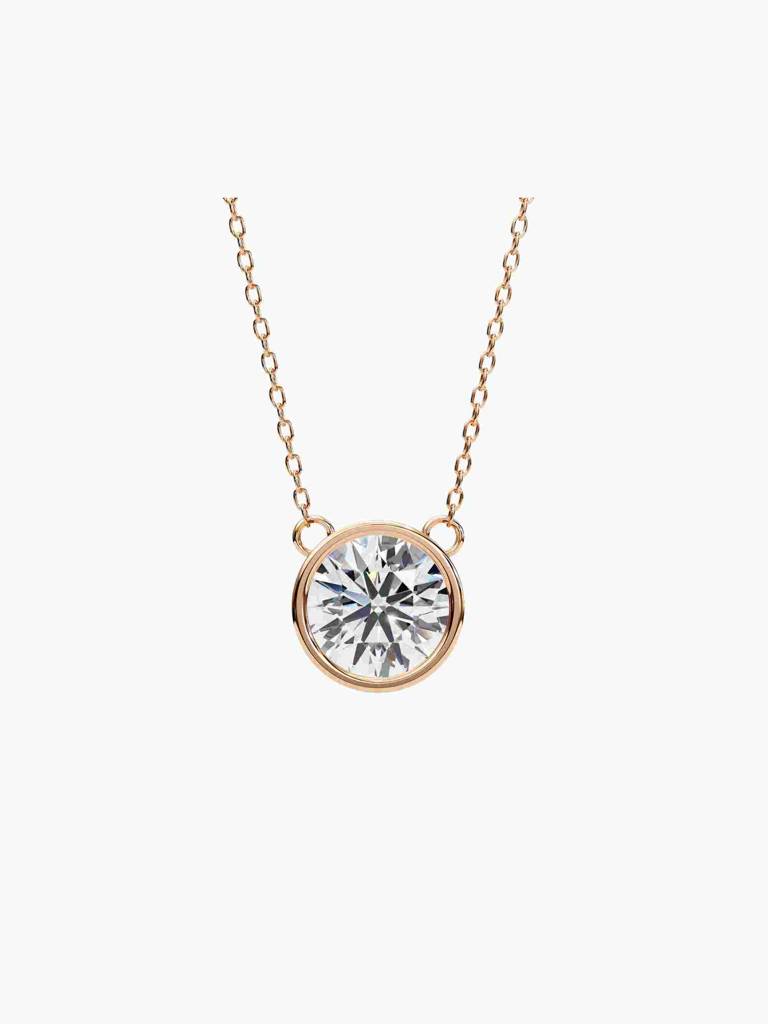 Sterling Silver Plated With Certified Lab Grown Diamond 0.75Cts | Pendants For Women/Girls | Vsnb0014R075 : VSNB0014R075_SRL