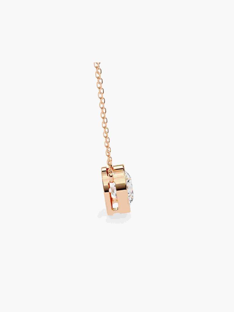 Sterling Silver Plated With Certified Lab Grown Diamond 0.75Cts | Pendants For Women/Girls | Vsnb0014R075 : VSNB0014R075_SRL