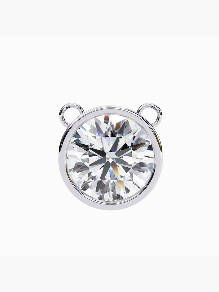 Sterling Silver Plated With Certified Lab Grown Diamond 1.00Cts | Pendants For Women/Girls | Vsnb0014R100 : VSNB0014R100_SWL
