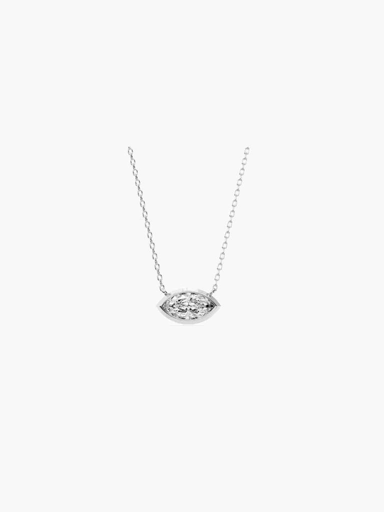 Sterling Silver Plated With Certified Lab Grown Diamond 0.25Cts | Pendants For Women/Girls | Vsnb0015M025 : VSNB0015M025_SWL