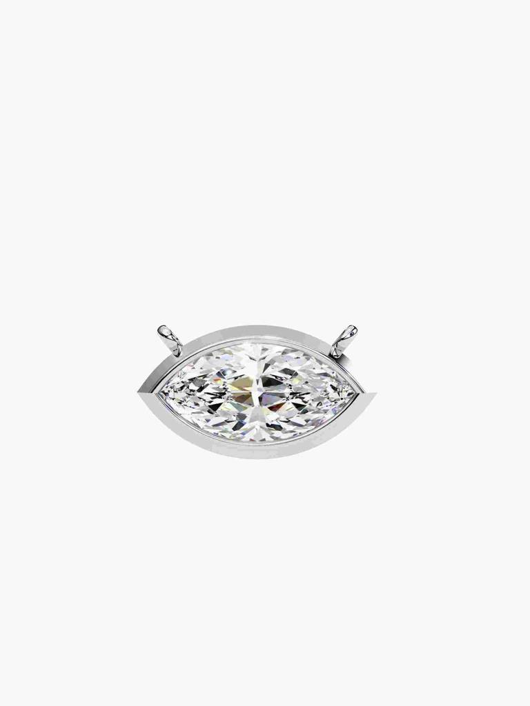 Sterling Silver Plated With Certified Lab Grown Diamond 0.50Cts | Pendants For Women/Girls | Vsnb0015M050 : VSNB0015M050_SWL