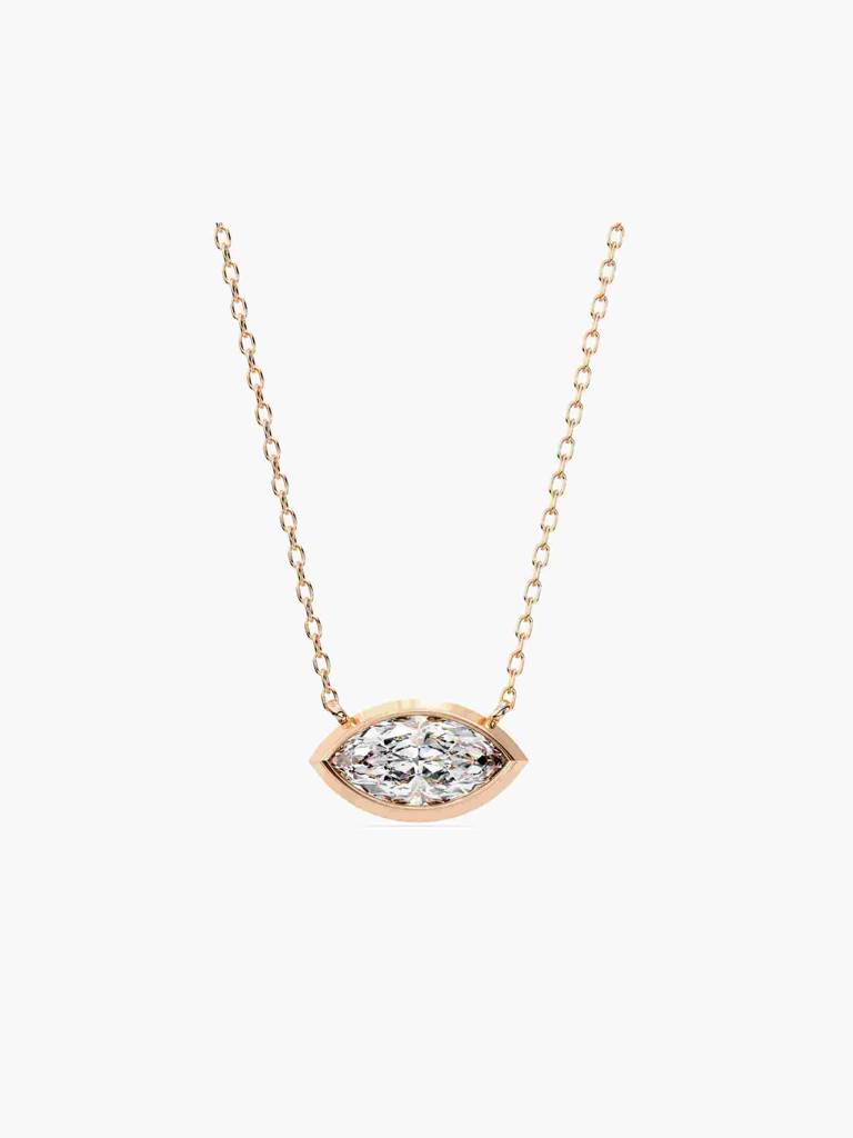 Sterling Silver Plated With Certified Lab Grown Diamond 0.75Cts | Pendants For Women/Girls | Vsnb0015M075 : VSNB0015M075_SRL