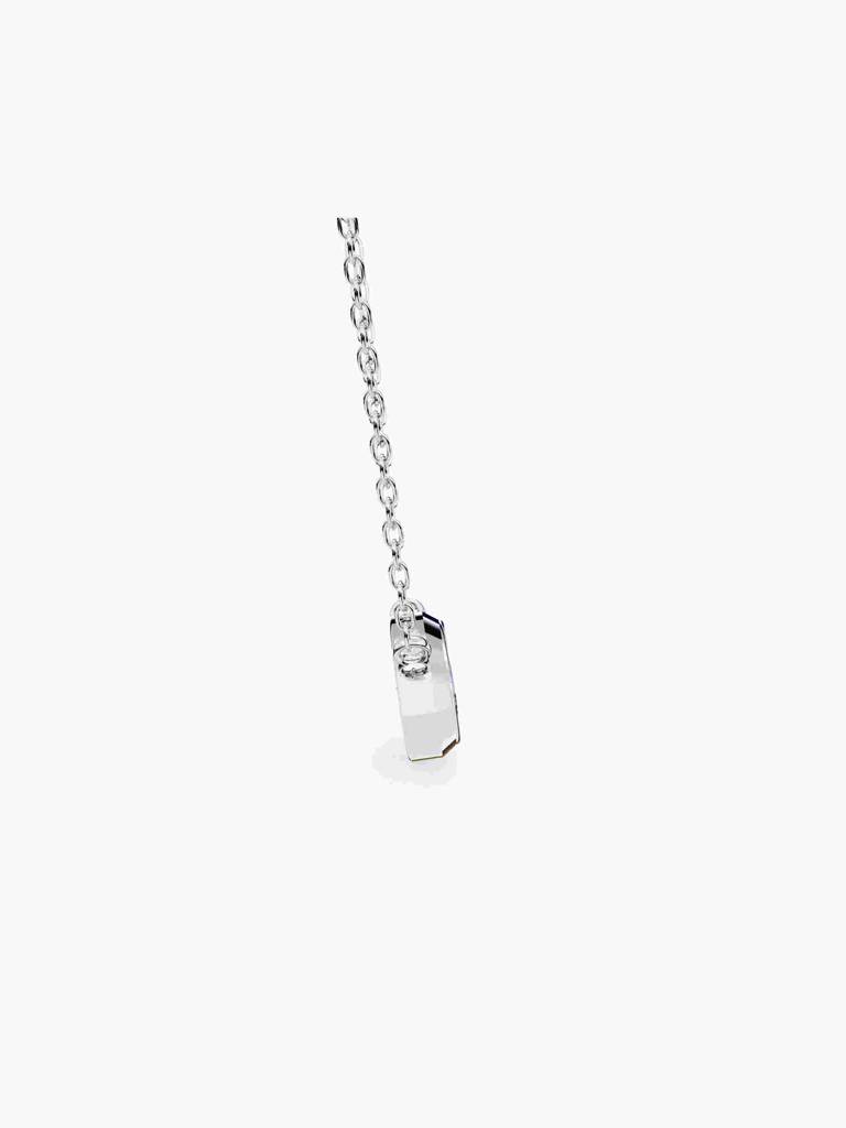 Sterling Silver Plated With Certified Lab Grown Diamond 0.75Cts | Pendants For Women/Girls | Vsnb0015M075 : VSNB0015M075_SWL