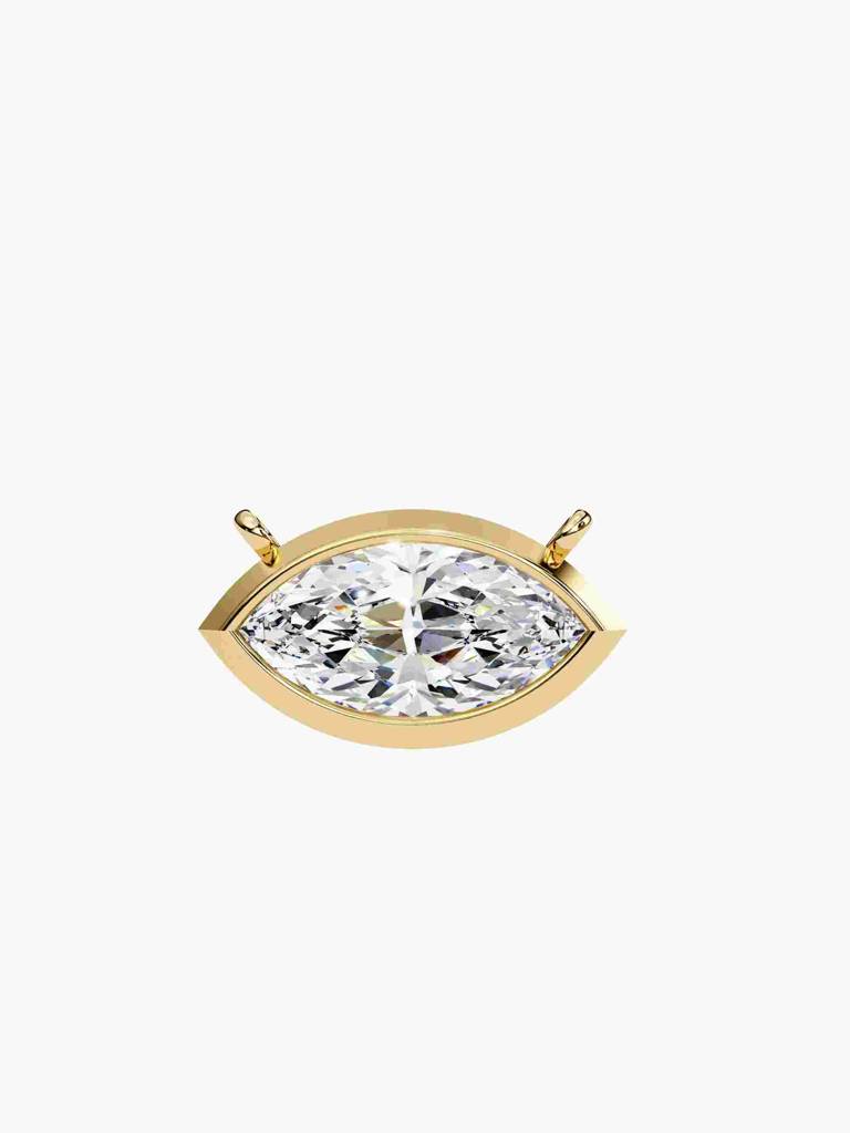Sterling Silver Plated With Certified Lab Grown Diamond 0.75Cts | Pendants For Women/Girls | Vsnb0015M075 : VSNB0015M075_SYL