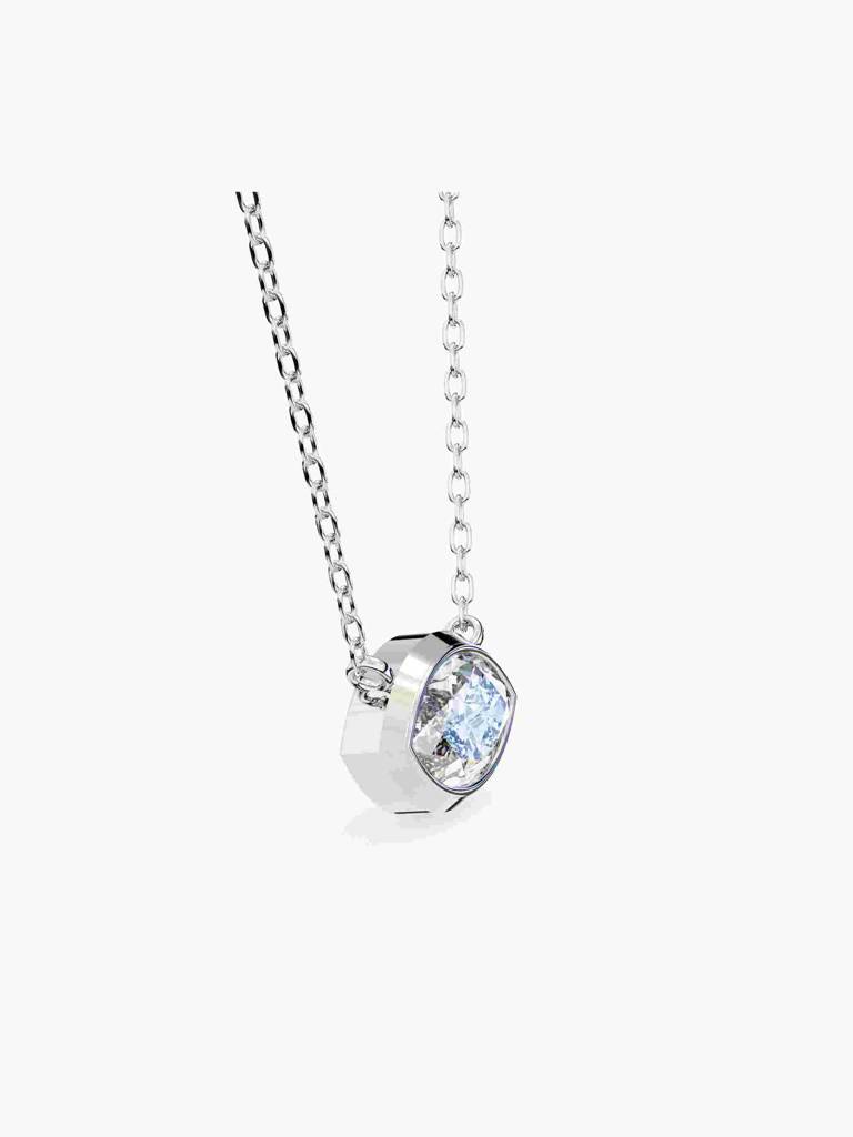 Sterling Silver Plated With Certified Lab Grown Diamond 1.00Cts | Pendants For Women/Girls | Vsnb0015M100 : VSNB0015M100_SWL