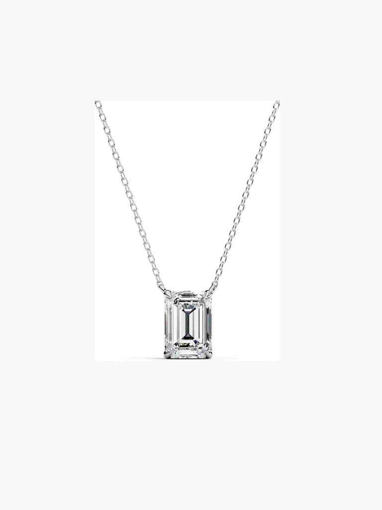 Sterling Silver Plated With Certified Lab Grown Diamond 0.75Cts | Pendants For Women/Girls | Vsnb0016E075 : VSNB0016E075_SWL