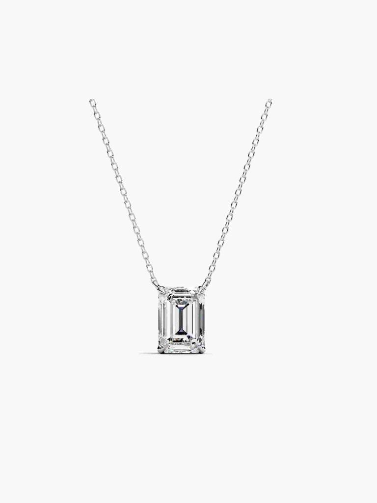Sterling Silver Plated With Certified Lab Grown Diamond 0.75Cts | Pendants For Women/Girls | Vsnb0016E075 : VSNB0016E075_SWL