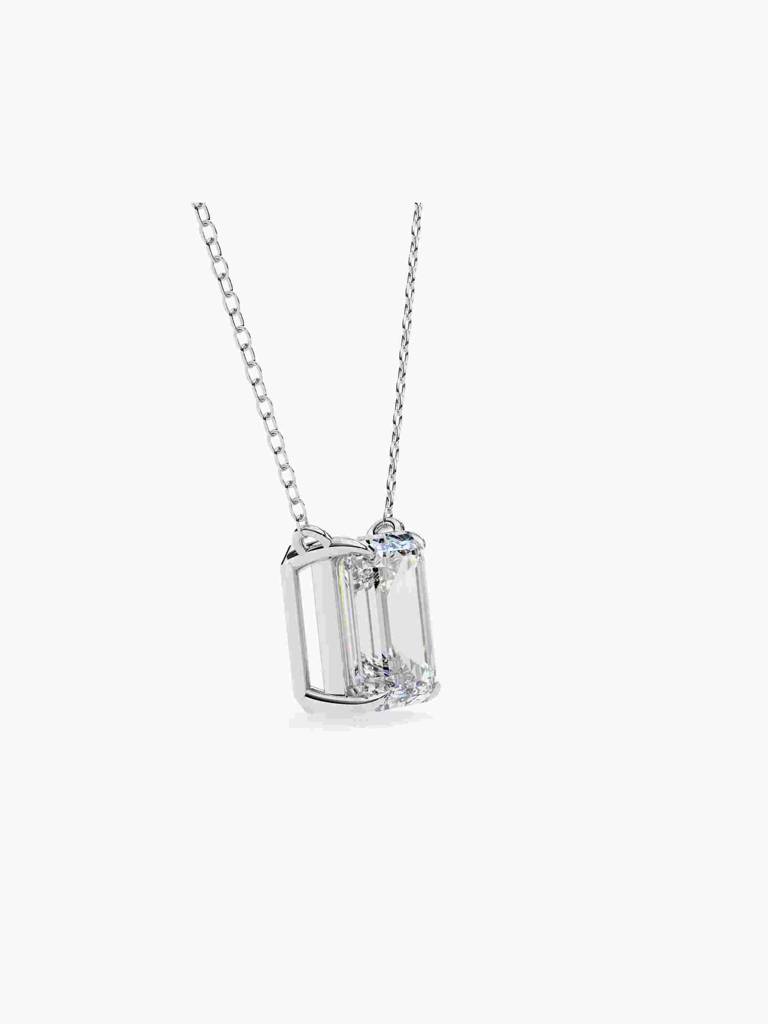 Sterling Silver Plated With Certified Lab Grown Diamond 0.75Cts | Pendants For Women/Girls | Vsnb0016E075 : VSNB0016E075_SWL
