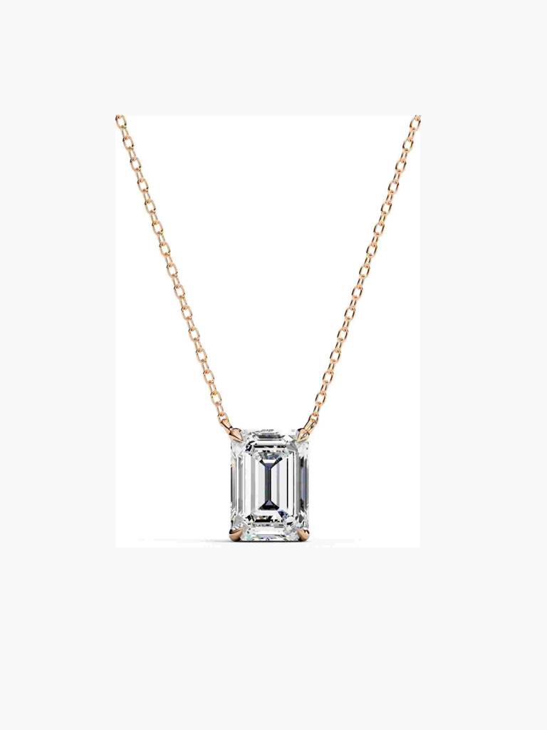Sterling Silver Plated With Certified Lab Grown Diamond 1.00Cts | Pendants For Women/Girls | Vsnb0016E100 : VSNB0016E100_SRL